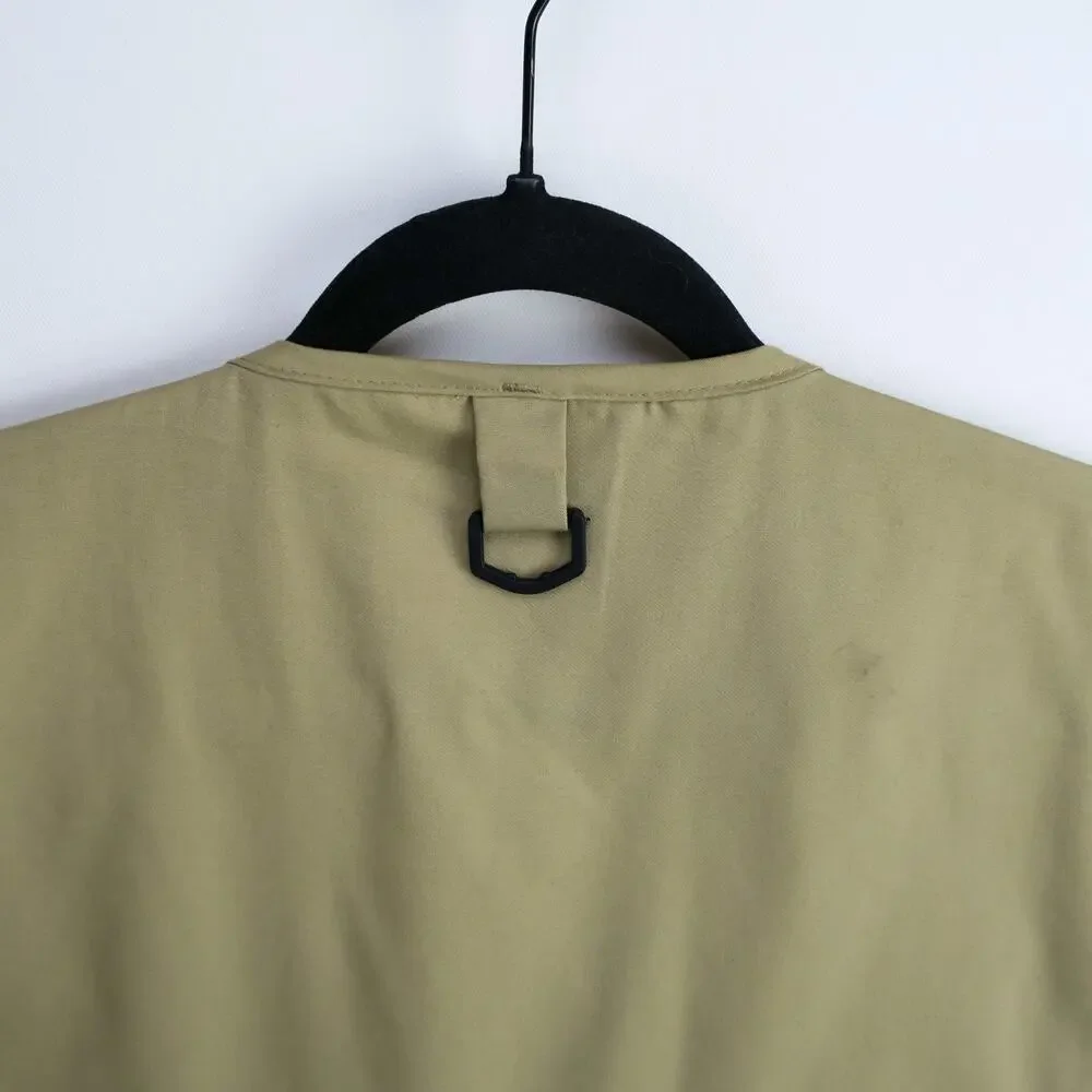 Fly Fishing Utility Vest Men's XL Khaki Multi Pocket Outdoor SJK NWOT